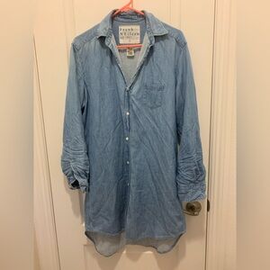 Frank & Eileen “Mary” Shirtdress Blue Size M Classic Blue Denim Wash